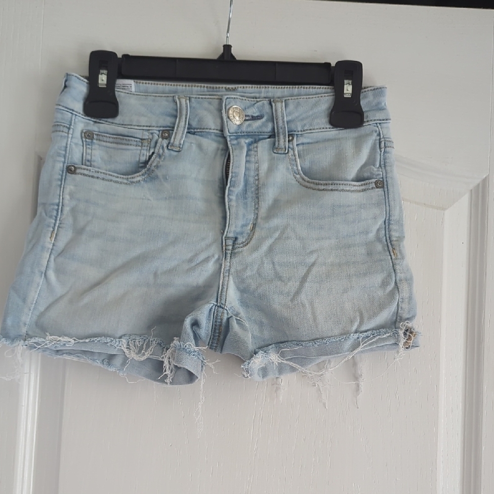 Light Blue Denim Women's Shorts